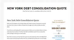 Desktop Screenshot of newyorkdebtconsolidationquote.com