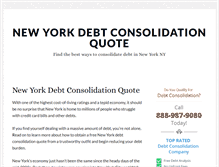 Tablet Screenshot of newyorkdebtconsolidationquote.com